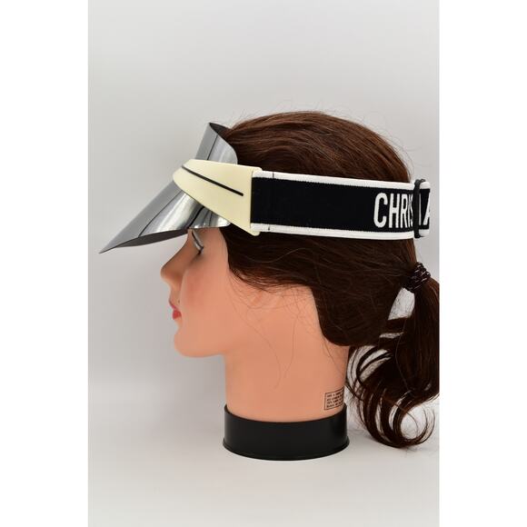 Christian Dior  Mirrored DiorClub1 Sun Visor Silver Pre-Owned As Is - Picture 4 of 12